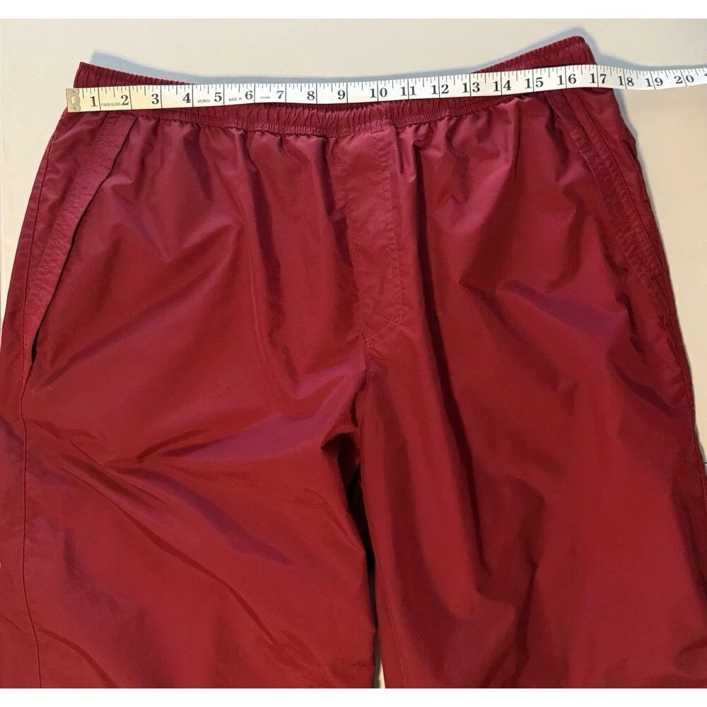 Vintage Men's Nike Tracksuit XL Maroon Blue Colorblock Windbreaker Pants Y2K